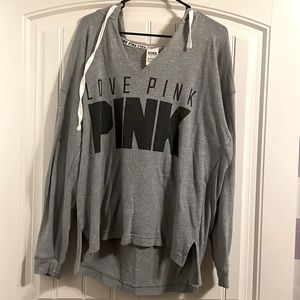 PINK lightweight tunic hoodie